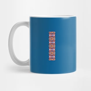 Monogram Letter I- geometric pattern Mug